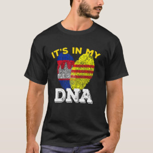 Vietnam Viet Vietnamese Flag Cambodia Khmer Mixed T-Shirt