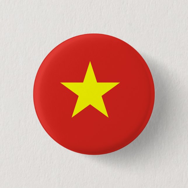Vietnam (Vietnamese) Flag 3 Cm Round Badge (Front)