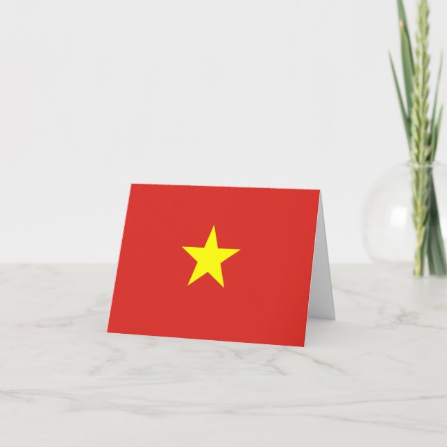 Vietnam (Vietnamese) Flag Card (Front)