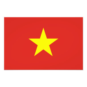 Vietnam – Vietnamese Flag Photo Print
