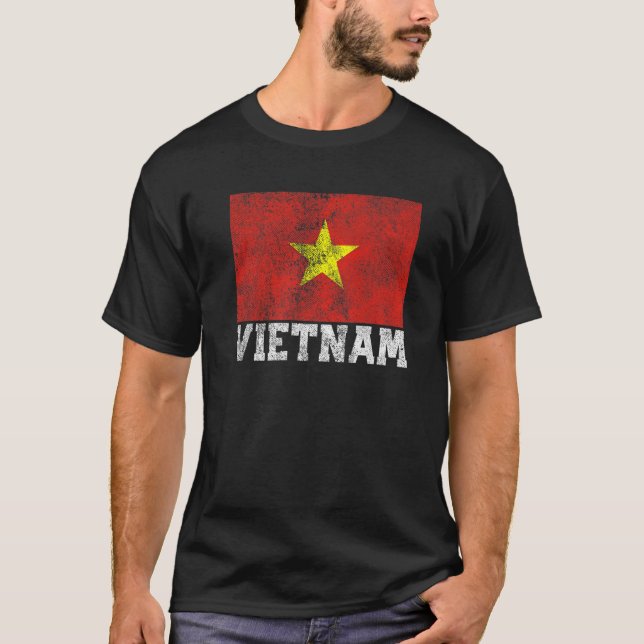Vietnam Vietnamese Flag Pride Roots Country Family T-Shirt (Front)