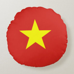Vietnam (Vietnamese) Flag Round Cushion