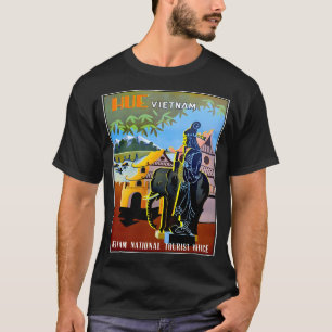 Vietnam Vintage Hue Tourism Advertising Print Bas T-Shirt