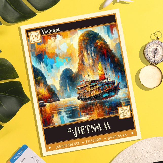 Vietnam | Vintage Painting Postcard (Creator Uploaded)