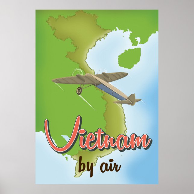 Vietnam vintage travel poster (Front)