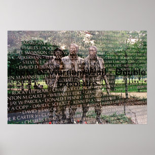Vietnam Wall Memorial Poster