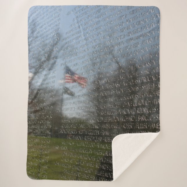 VIETNAM WALL SHERPA BLANKET (Front)
