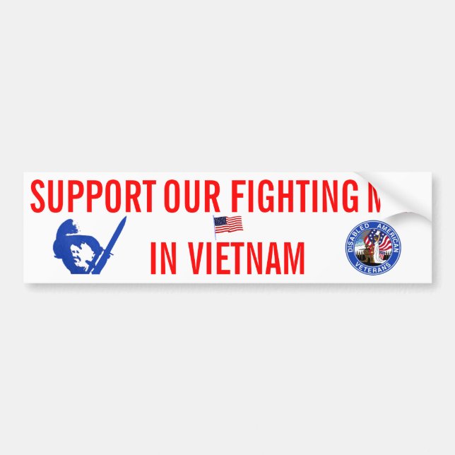VIETNAM WAR BUMPER STICKER (Front)