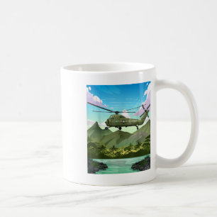 Vietnam War Military Helicopter Armed Forces Veter Coffee Mug