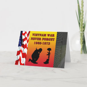 Vietnam War Never Forget Memorial Day Card