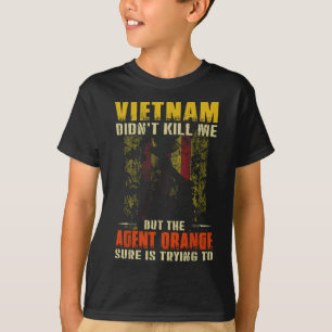 Vietnam War Orange Agent Military Victims Retired  T-Shirt