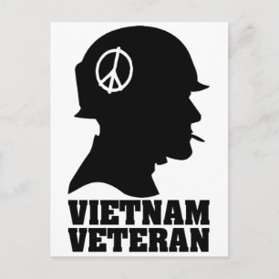 Vietnam War Veteran Postcard