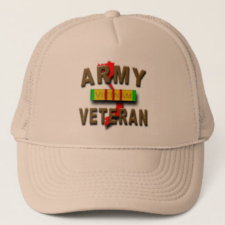 Vietnam War Veteran Service Ribbon, ARMY Trucker Hat