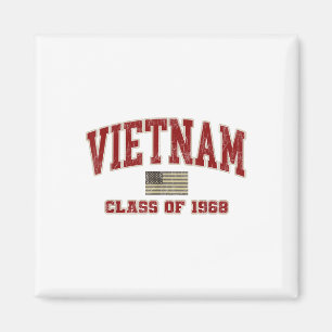 Vietnam War Veteran Shirt Military Cl Of 1968 Magnet