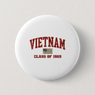 Vietnam War Veteran Shirt Military Cl Of 1969 6 Cm Round Badge