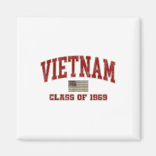 Vietnam War Veteran Shirt Military Cl Of 1969  Magnet
