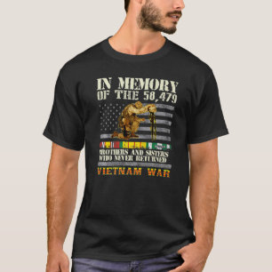 Vietnam War Veterans US Memorial Day In The Memory T-Shirt