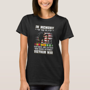 Vietnam War Veterans US Memorial Day In The Memory T-Shirt