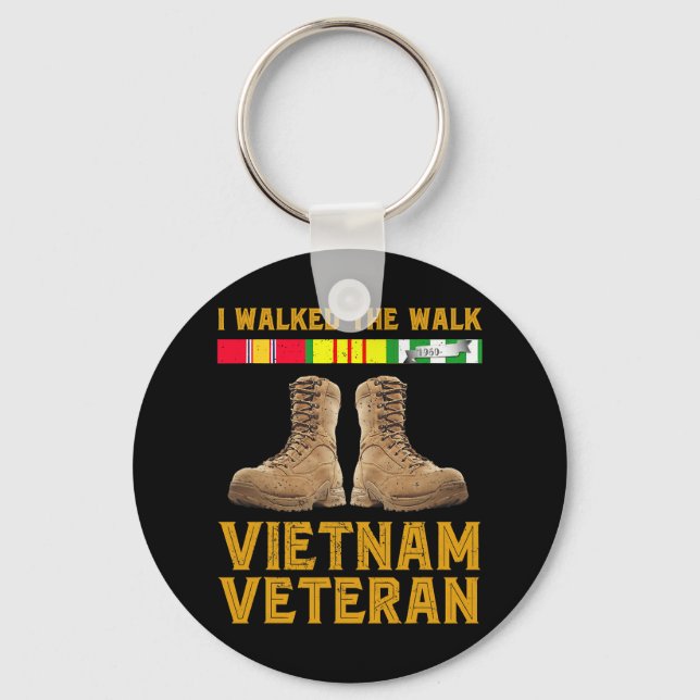 Vietnam War Vietnam Veteran Us Veterans Day 185 Key Ring (Front)