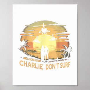 Vietnam War Vintage Sunset - Clic Charlie Dont Sur Poster