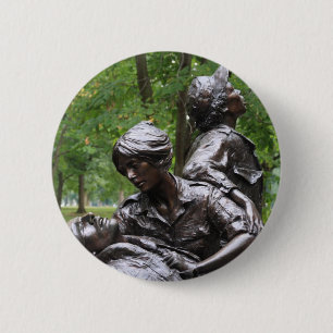 Vietnam Womens Memorial 6 Cm Round Badge