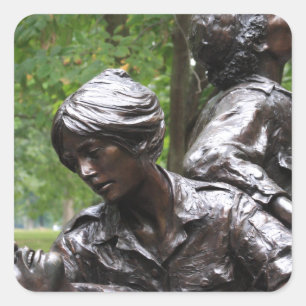 Vietnam Womens Memorial Square Sticker