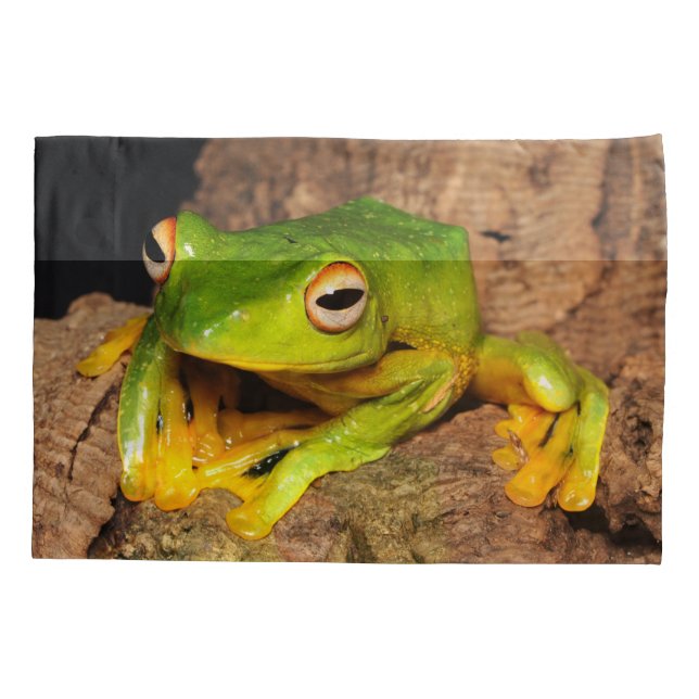 Vietnamese Black-Webbed Gliding Frog Pillowcase (Back)