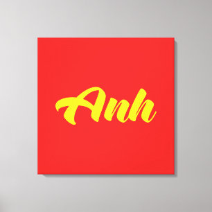 Vietnamese Brother - Anh ~ Tiếng Việt Language Canvas Print
