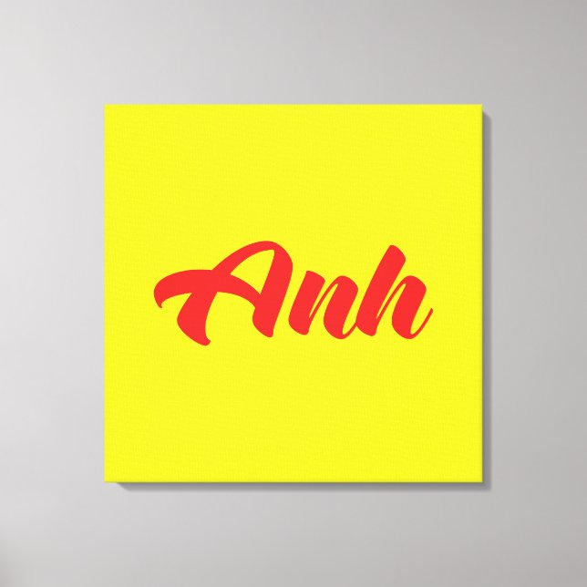 Vietnamese Brother - Anh ~ Tiếng Việt Language Canvas Print (Front)