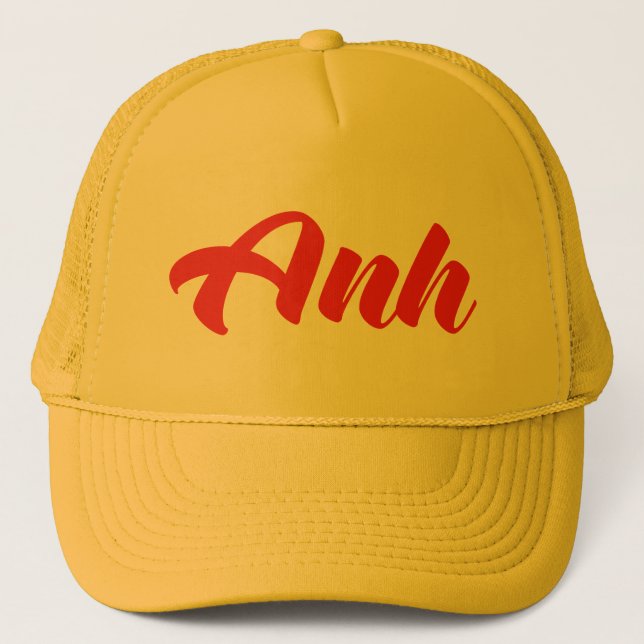 Vietnamese Brother - Anh ~ Tiếng Việt Language Trucker Hat (Front)