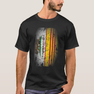 Vietnamese California Flag South Vietnam America T-Shirt