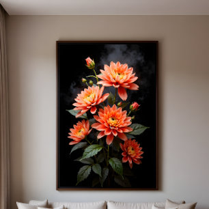 Vietnamese Chrysanthemum on the Moon Photo Print