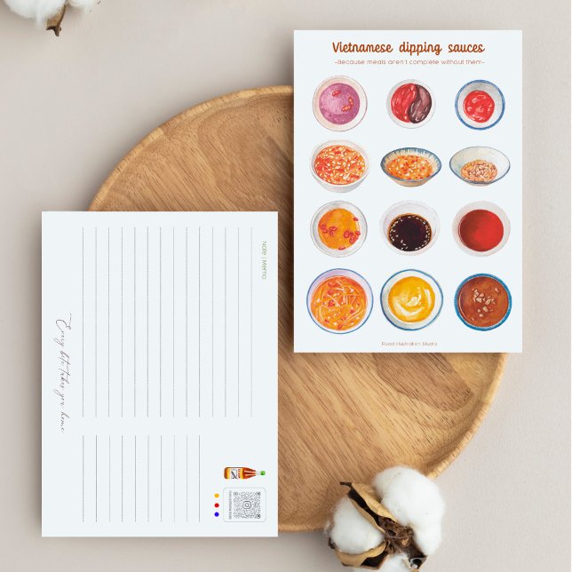 Vietnamese Dipping Sauces Postcard (Creator Uploaded)