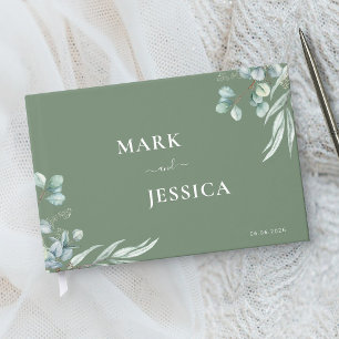 Vietnamese Eucalyptus Song Hy Wedding Guest Book