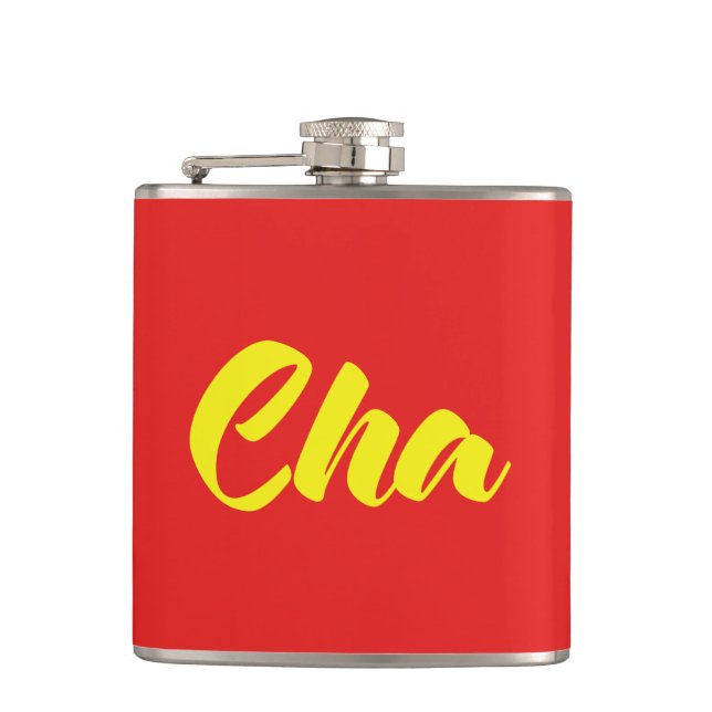 Vietnamese Father - Cha ~ Tiếng Việt Language Hip Flask (Front)