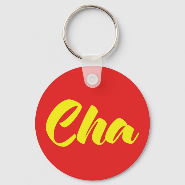 Vietnamese Father - Cha ~ Tiếng Việt Language Key Ring (Front)
