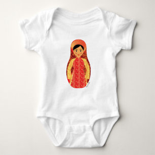 Vietnamese Fire Matryoshka Baby Bodysuit