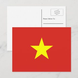 Vietnamese Flag, Flag of Vietnam Postcard