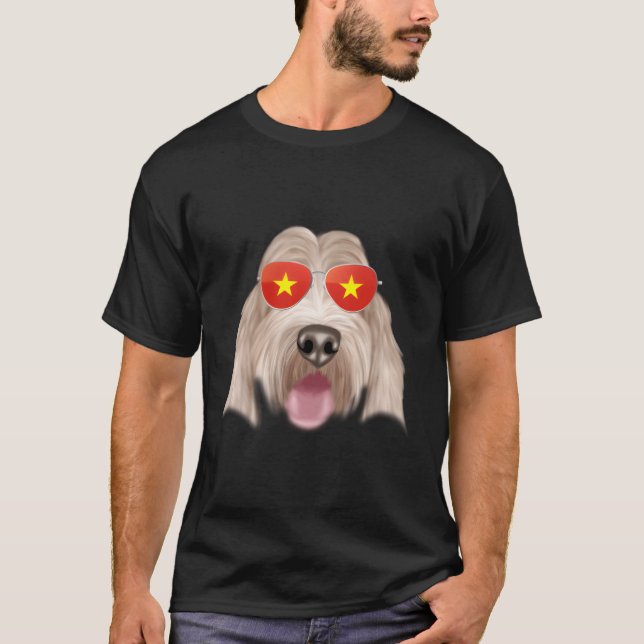 Vietnamese Flag Grand Basset Griffon Vendeen Vietn T-Shirt (Front)