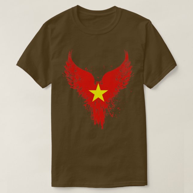 Vietnamese Flag T-Shirt (Design Front)