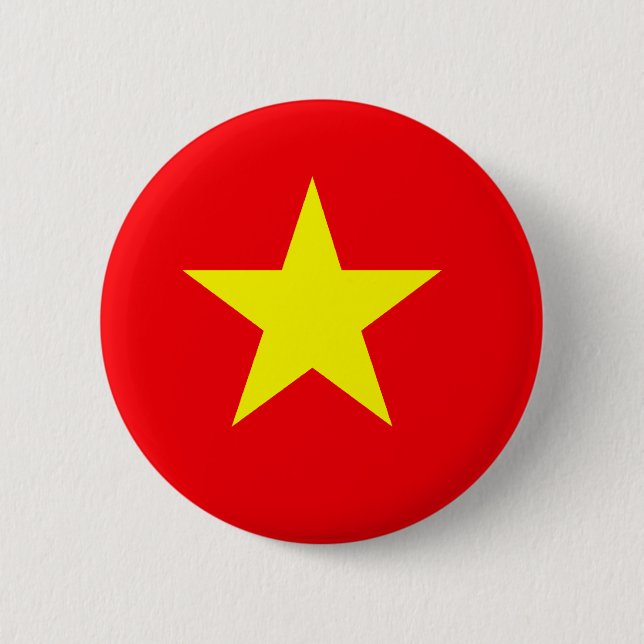 Vietnamese Flag T-shirts and Gifts 6 Cm Round Badge (Front)