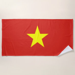 Vietnamese Flag (Vietnam) Beach Towel