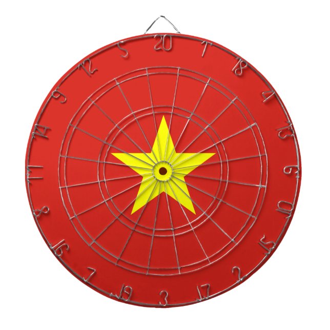 Vietnamese Flag (Vietnam) Dartboard (Front)