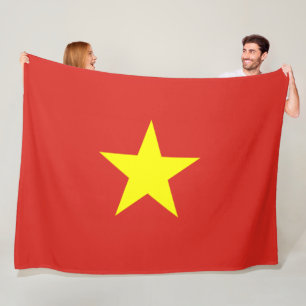 Vietnamese Flag (Vietnam) Fleece Blanket