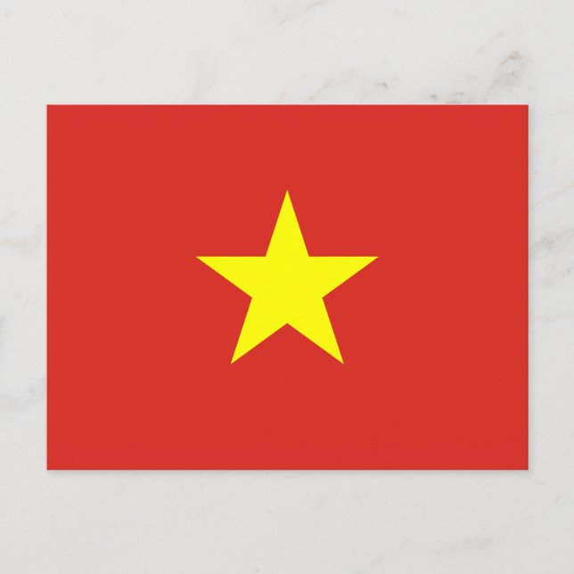 Vietnamese Flag (Vietnam) Postcard (Front)