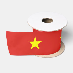 Vietnamese Flag (Vietnam) Satin Ribbon