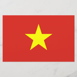 Vietnamese Flag (Vietnam) Stationery