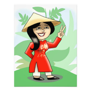 Vietnamese Girl in Ao Dai Photo Print
