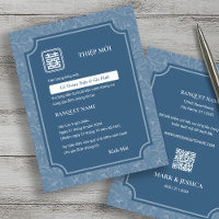 Vietnamese Greyish Blue Song Hy Wedding Thiep Moi