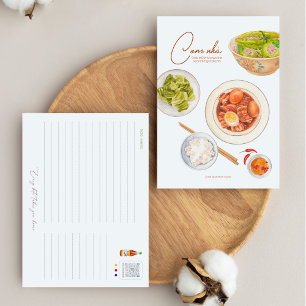 Vietnamese Home Meal Postcard